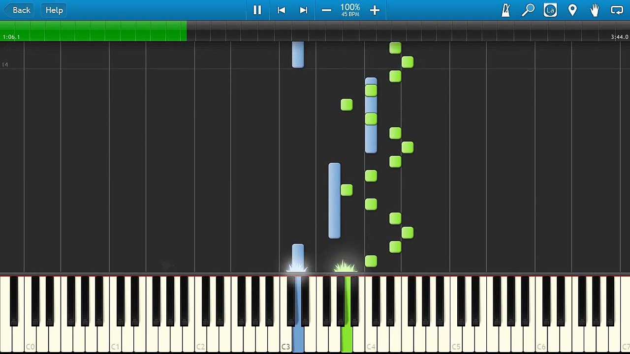 [Synthesia] No Game No Life OST - No Colour (piano tutorial)