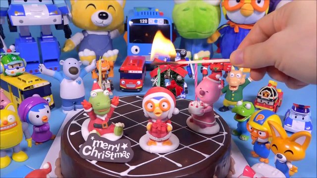 Pororo désolé, le harcèlement, la délicate Rong délicat que Pororo gâteau de Noël d'autres, c'est sur les voitures de Naples ou d'un robot Super Kamehameha de Kona jouet Pororo Gâteau de Noël Рождественский торт