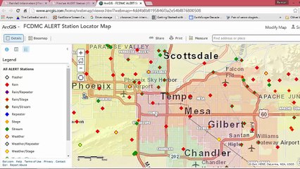 Parsing rainfall data from Maricopa County Flood Control District