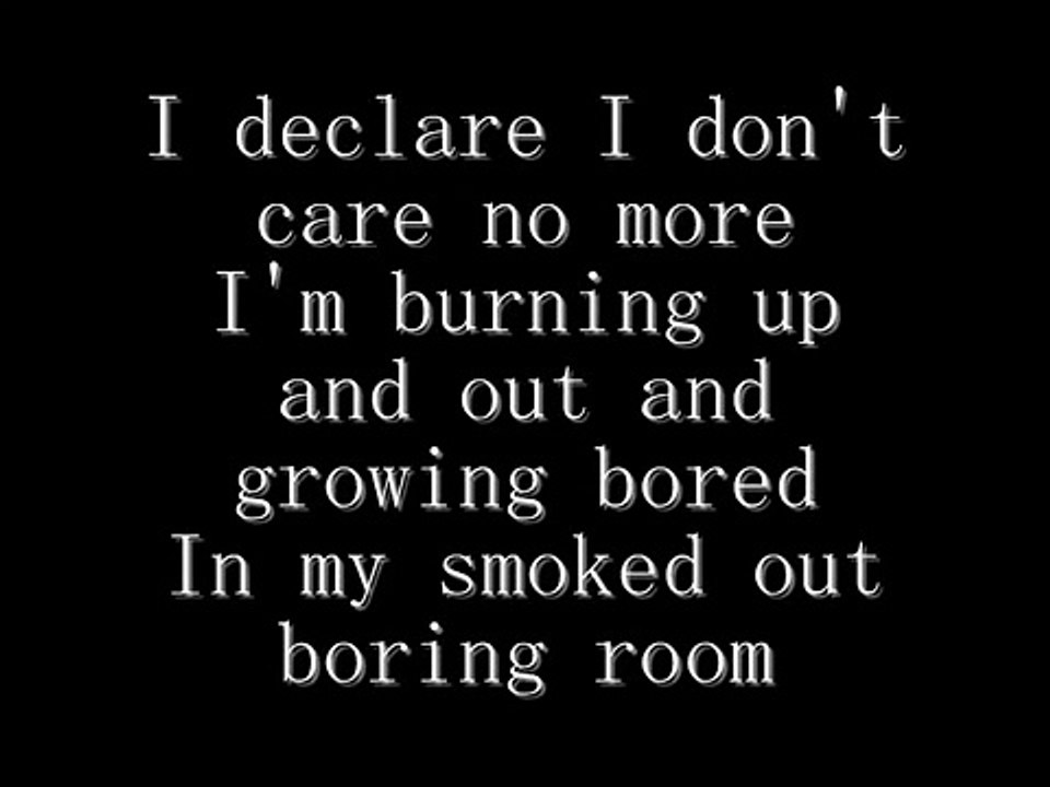 Green Day Burnout lyrics