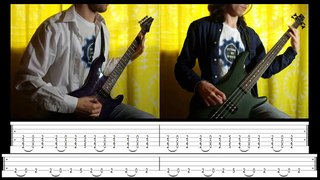 5) Rammstein - Mein Teil (Guitar & Bass lesson + TABs | Cover HD)