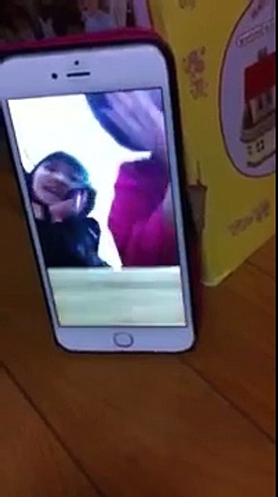 Two cute girls dancing and singing girl party