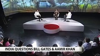 Bill Gates with India actor Amir Khan