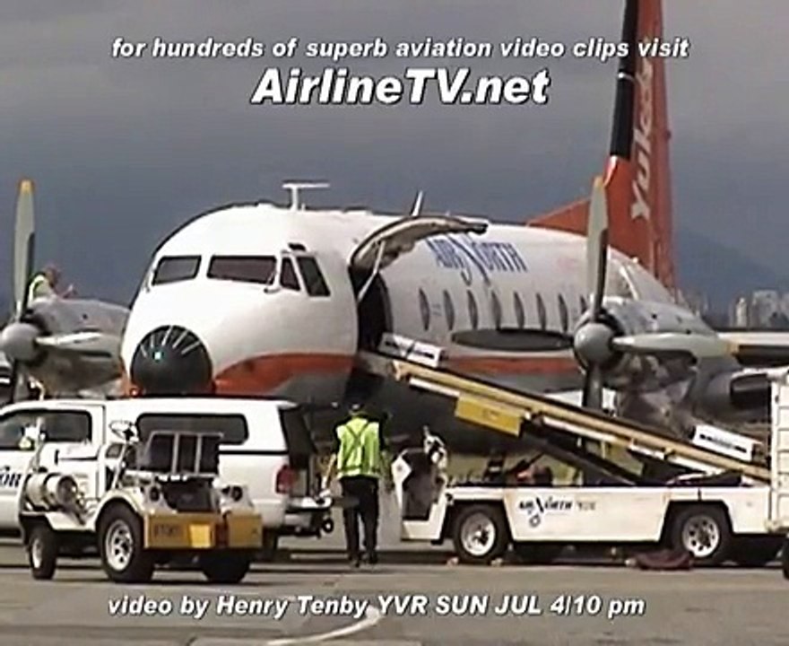 Two Air North HS748 arrivals at Vancouver on July 4 2010