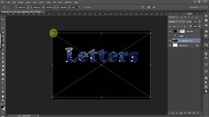 Patterned letters | Photoshop Addict