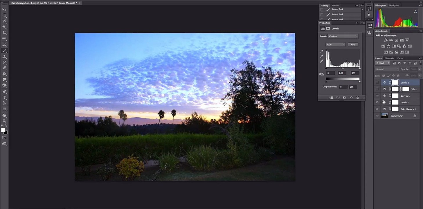 Color correction with photoshop