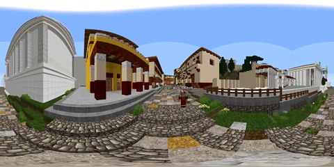 Roman Insulae 360° in Minecraft