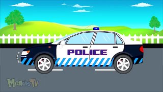 Police Car Vs Police Truck - Monster Trucks For Children - Video for Kids