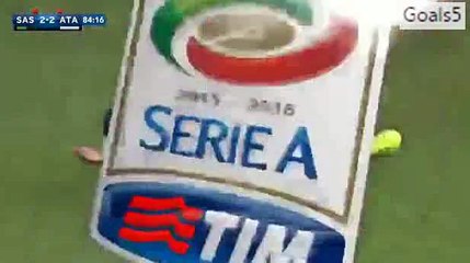 Maximiliano Moralez Penalty MISS Sassuolo 2 - 2 Atalanta Serie A 13-9-2015
