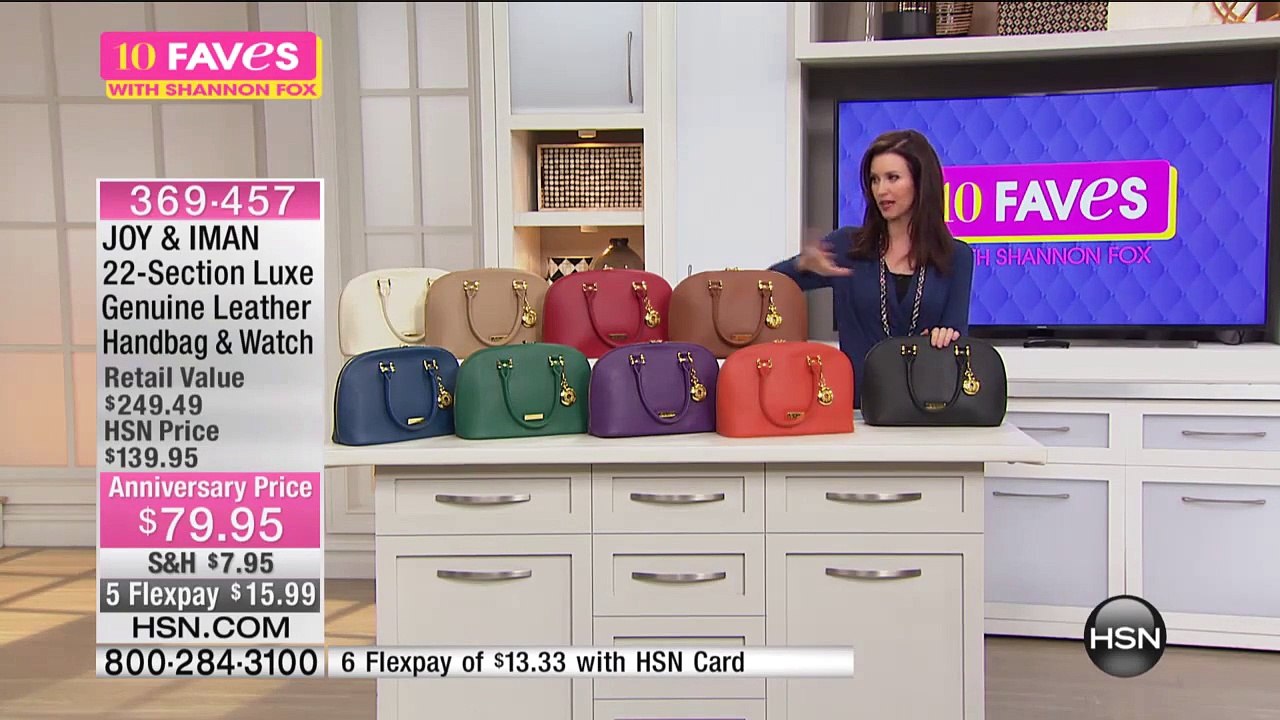 joy and iman hsn clearance bags