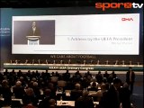 Platini UEFA 36. Olağan Kongresi'nde konuştu
