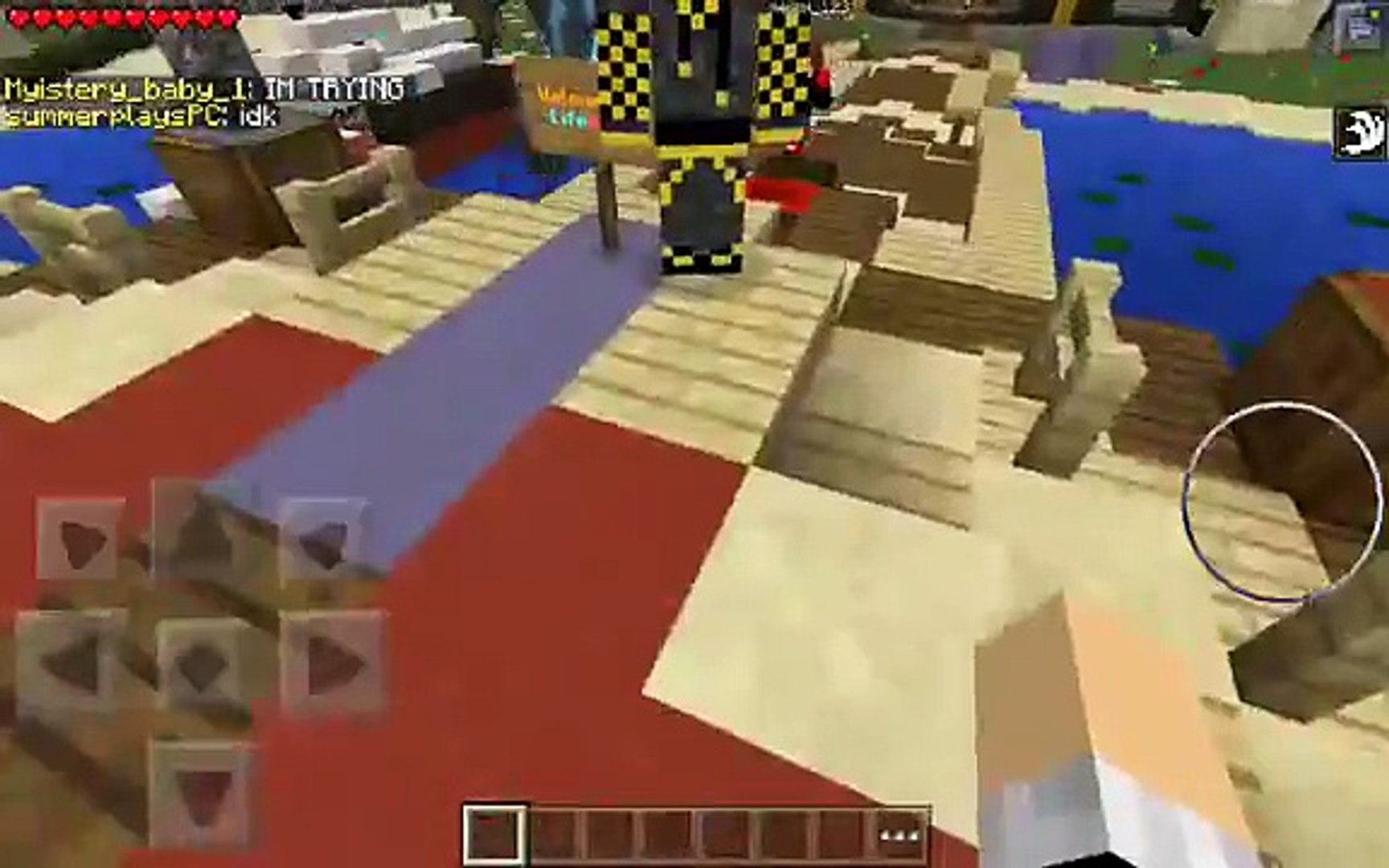 Minecraft kids playing Hunger Games