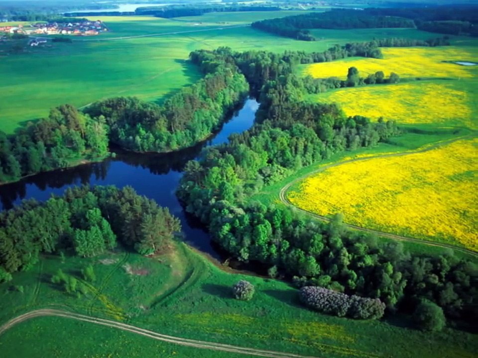Beautiful landscapes of Russia with ethnic music