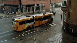 10 minutters voldsom regn og torden i Aalborg