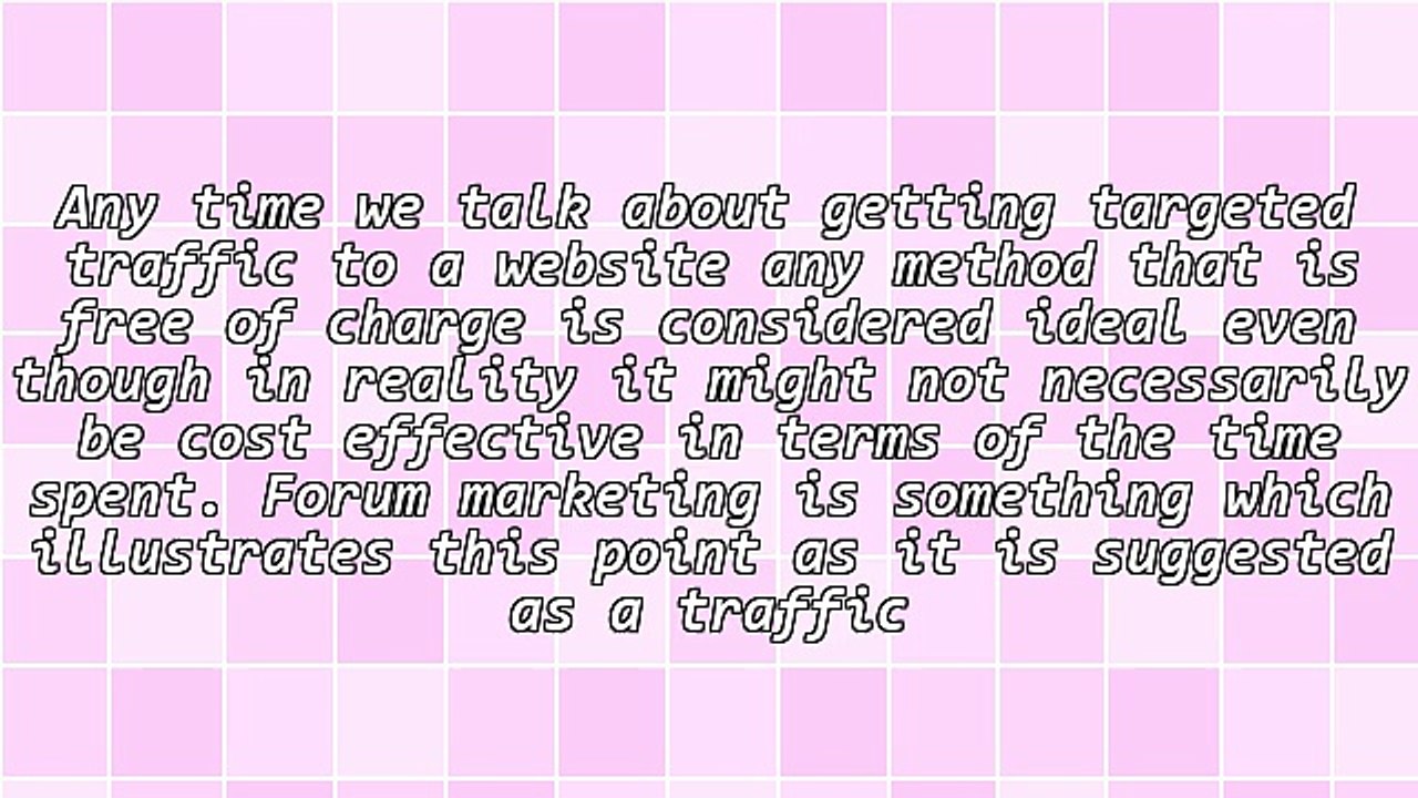 How Efficient Is Forum Marketing?