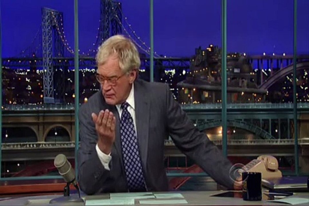 David Letterman talks about Bill from Babylon and socks