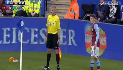 Leicester City vs Aston Villa 0-1 Jack Grealish Amazing Goal 13-09-2015