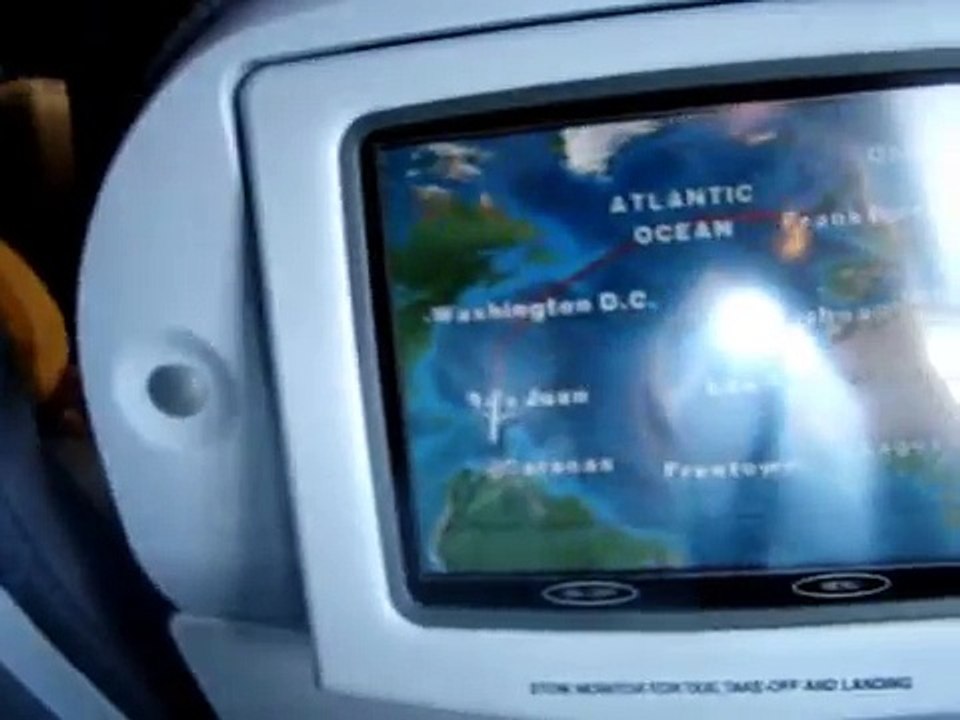 Lufthansa Airbus A340-600 Frankfurt - Caracas 30 Oct 2009.wmv