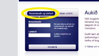 Hvar finn ég Íslykilinn í heimabankanum mínum Landsbanki - Ísland.is