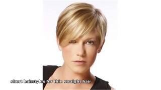 short hairstyles for thin straight hair