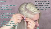 Ladder braid tutorial Everyday school hairstyle for medium long hair Alltags frisuren mit zöpfen