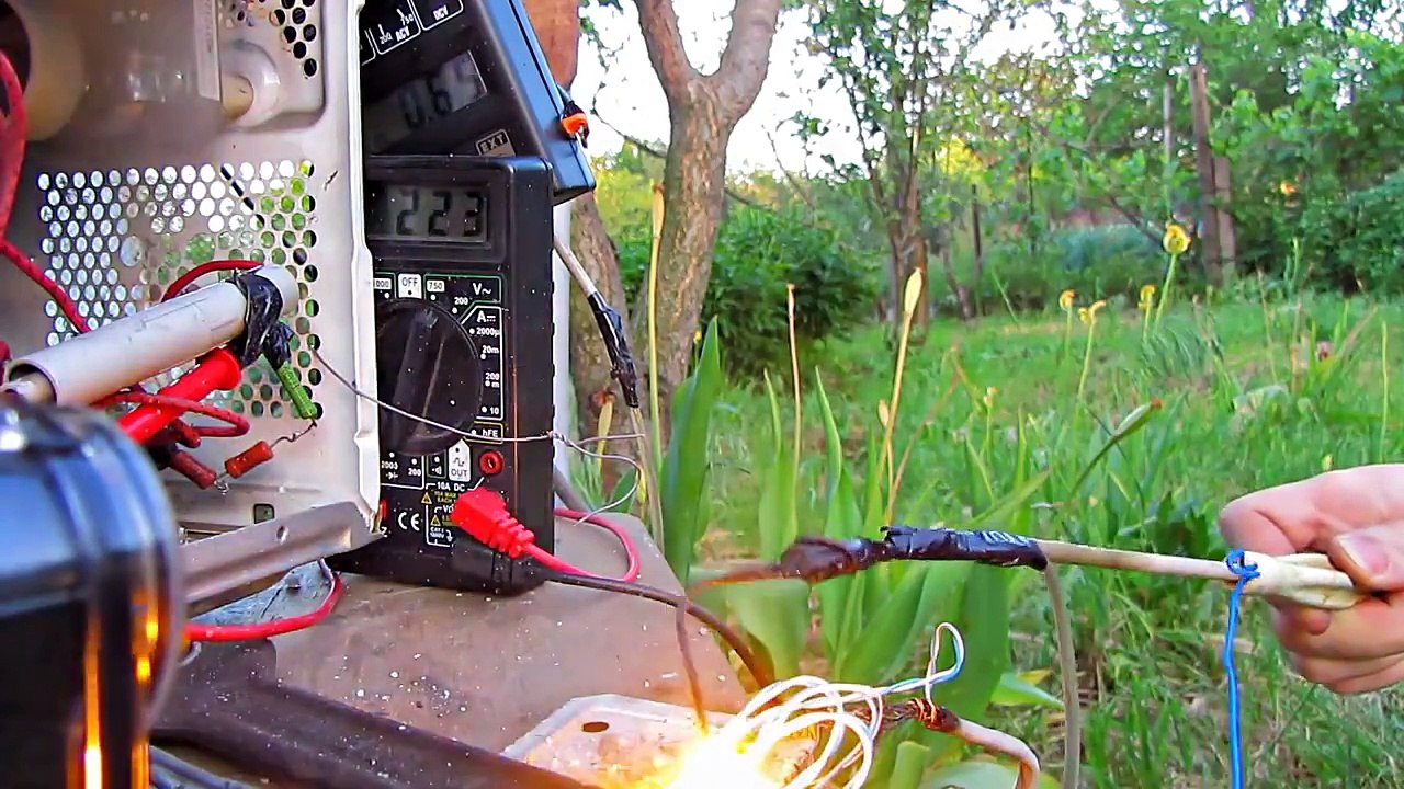 What microwave oven is capable. High-voltage arc