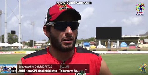 Six and Out Shahid Afridi  #CPL15