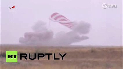 Touchdown! Soyuz TMA-16M trio lands in Kazakhstan