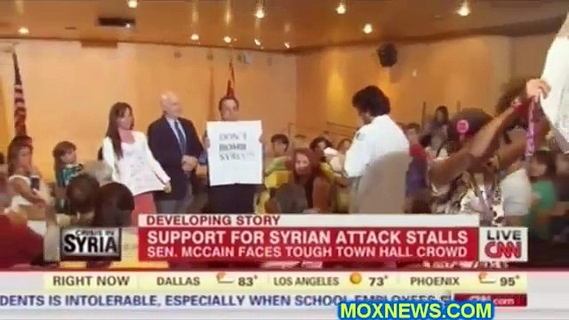 Senator McCain BITCH SLAPPED By Constituents Over His Blood Lust To Begin World War İ