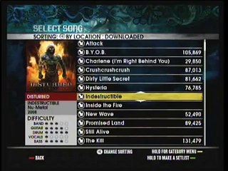 Rock band 2 full setlist (part 1)