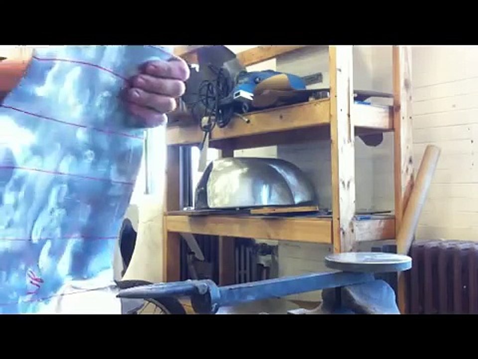 The RCC Shop building an alloy cafe racer tank by hand