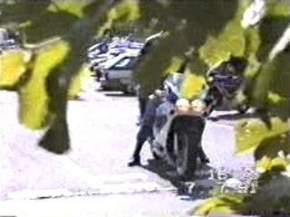 Idiot on a motorbike