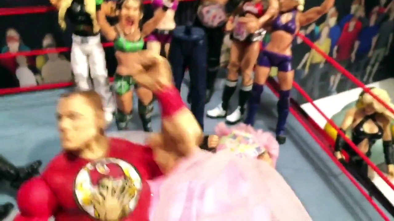 GTS WRESTLING: Handicap MATCH! WWE Figure MATCHES Animation PPV Event!