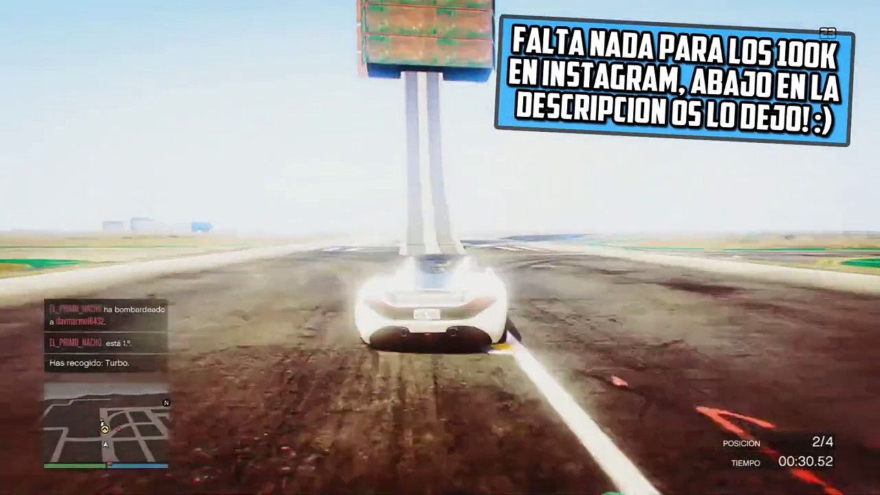 DANIREP EL PINCHARUEDAS!! - Gameplay GTA 5 Online Funny Moments (Carrera GTA V PS4)