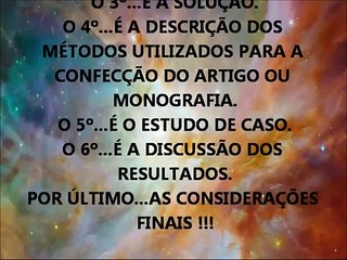 COMO FAZER UM ARTIGO OU MONOGRAFIA - TCC. PROF. MSc. DÁLIO FILHO.