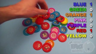 Learn Colours with Cartoon Flying Discs! Fun Learning Contest!