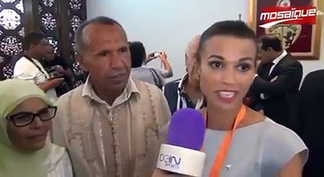 استقبال شعبي و رسمي كبير للعداءة حبيبة الغريبي في مطار تونس قرطاج ... برافووو لعدّاءتنا