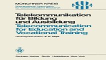 Telekommunikation fr Bildung und Ausbildung  Telecommunication for Education and Vocational Training Vortrge... Pdf
