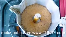 Moka pot coffee and crema Moka Pot Coffee Maker