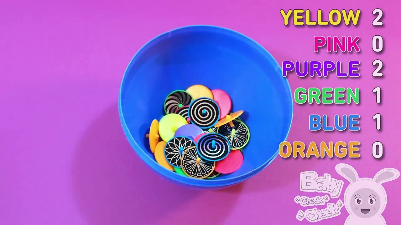Learn Colours and to Count With Spinning Top! Fun Learning Contest! Lesson 1