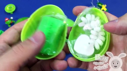 Learn Colours with Surprise Eggs! Special Edition Color GREEN!