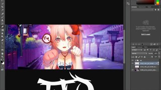 Speed Art: NEKO GIRL - Anime Banner Template #26