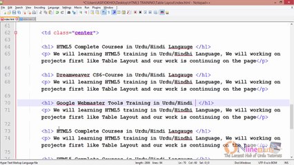 Make a Website Table Base Tutorial (Part-05)