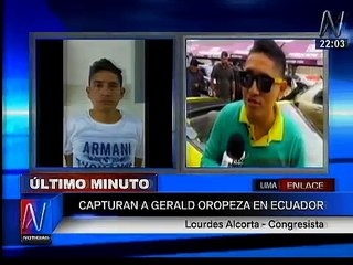 Gerald Oropeza: las principales reacciones tras su captura