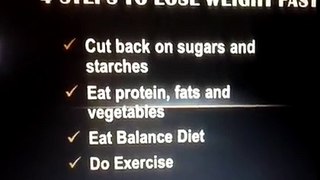 4 Steps to Lose Weight Fast
