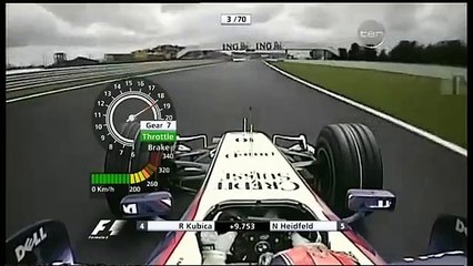 F1 2007 Onboard Kubica Magny Cours Race