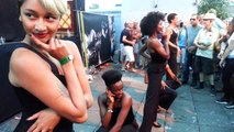 Party on the roof: beautiful girls dancing, North Sea Jazz Festival, July 12th, 2015, Rotterdam