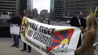Vlaams Belang Jongeren manifesteren voor Tibet