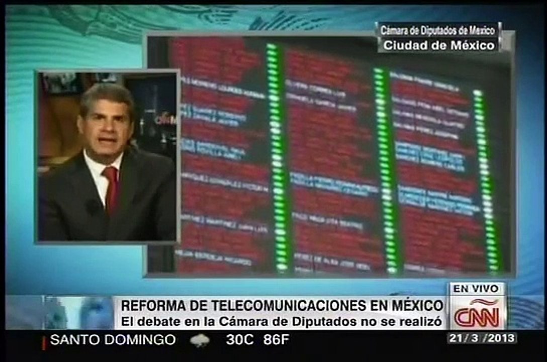 CNN Dinero: La Reforma De Telecomunicaciones De México ¿Con Mejores Reguladores? - Marzo 21,2013