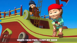 When I was one The Pirate Song for children With Lyrics - HD Kids Songs - DizzyMoonTV
